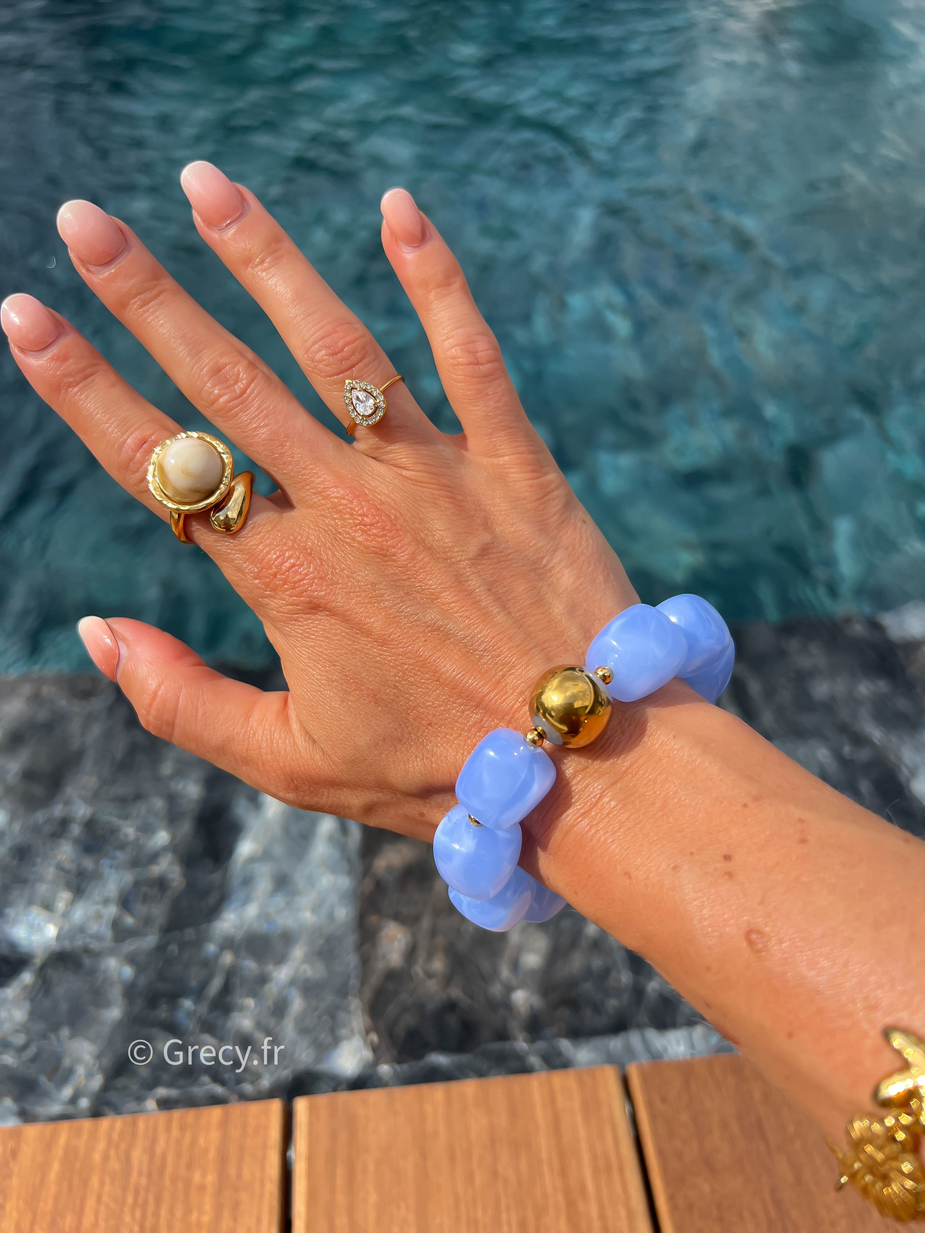 Agathe / Bracelets élastiques perles