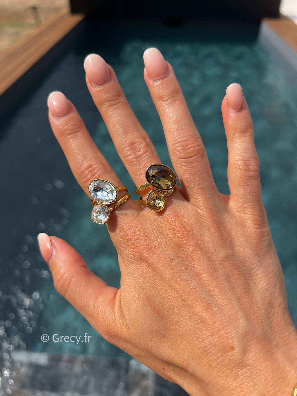 Lya / Bagues double diamant