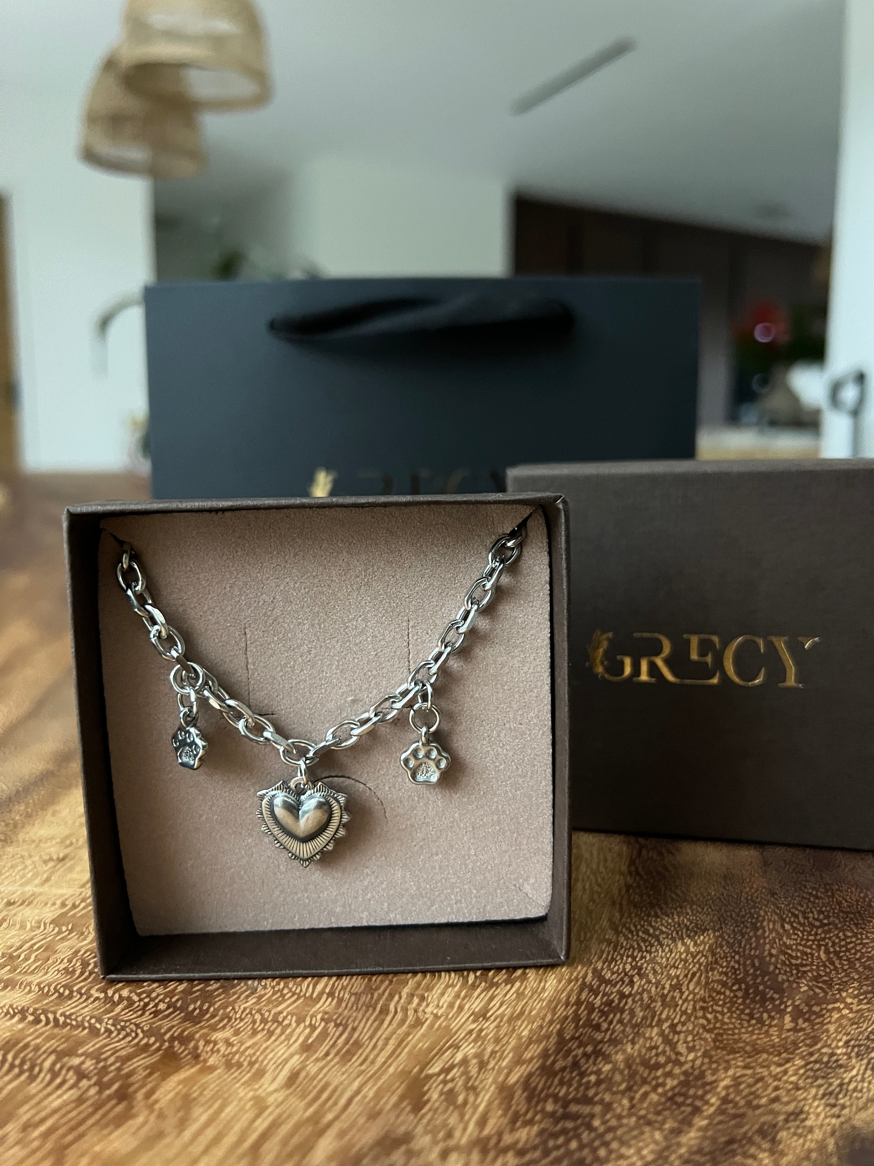 Collier Pets Lover argenté