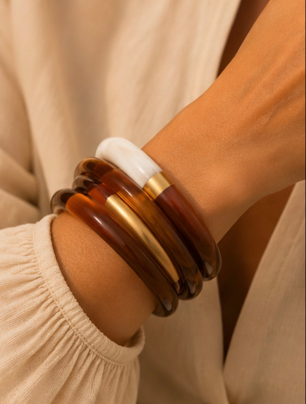 Tifany / Bracelets jonc en résine