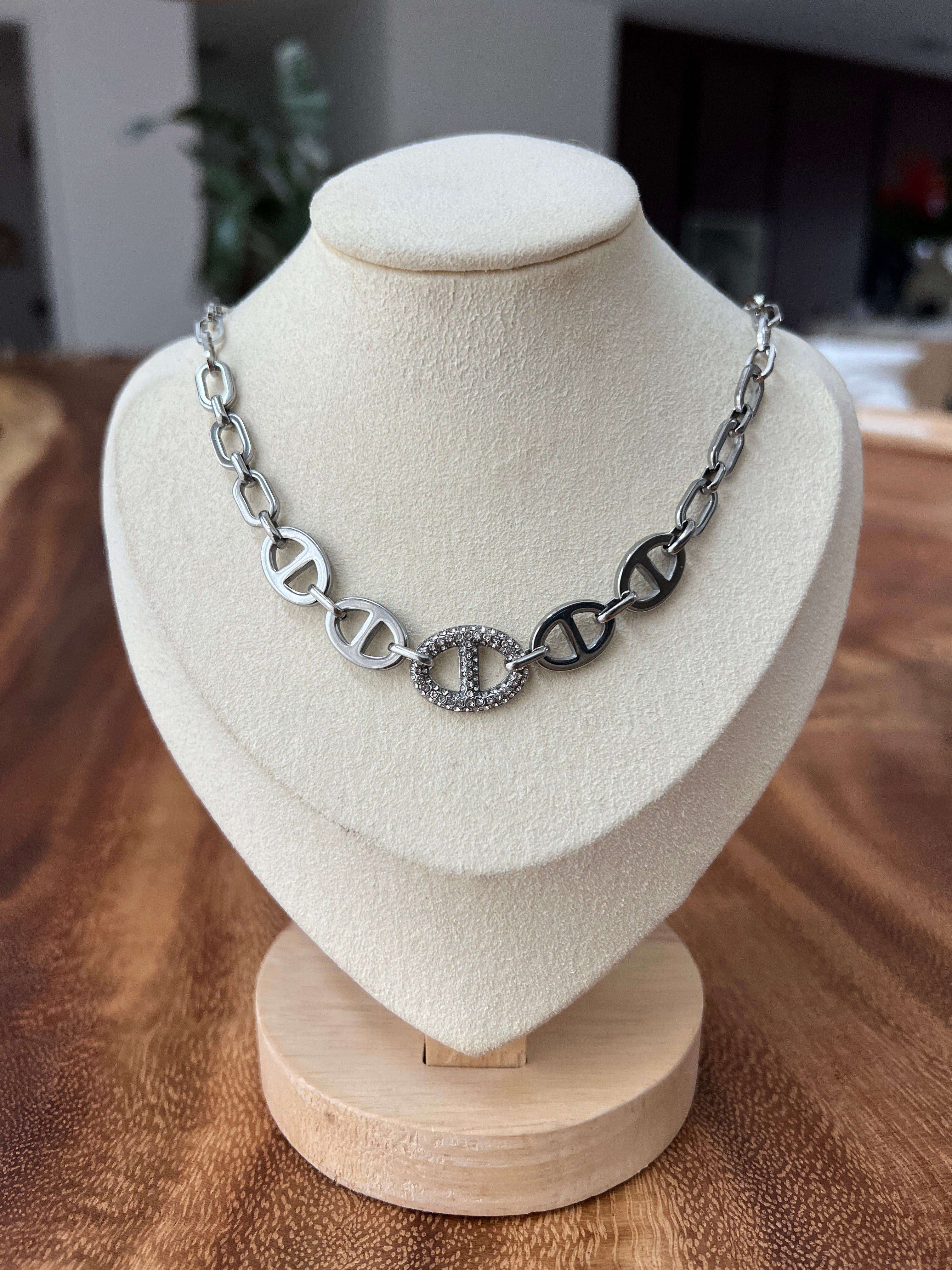 AnaÏs / Collier maille marine
