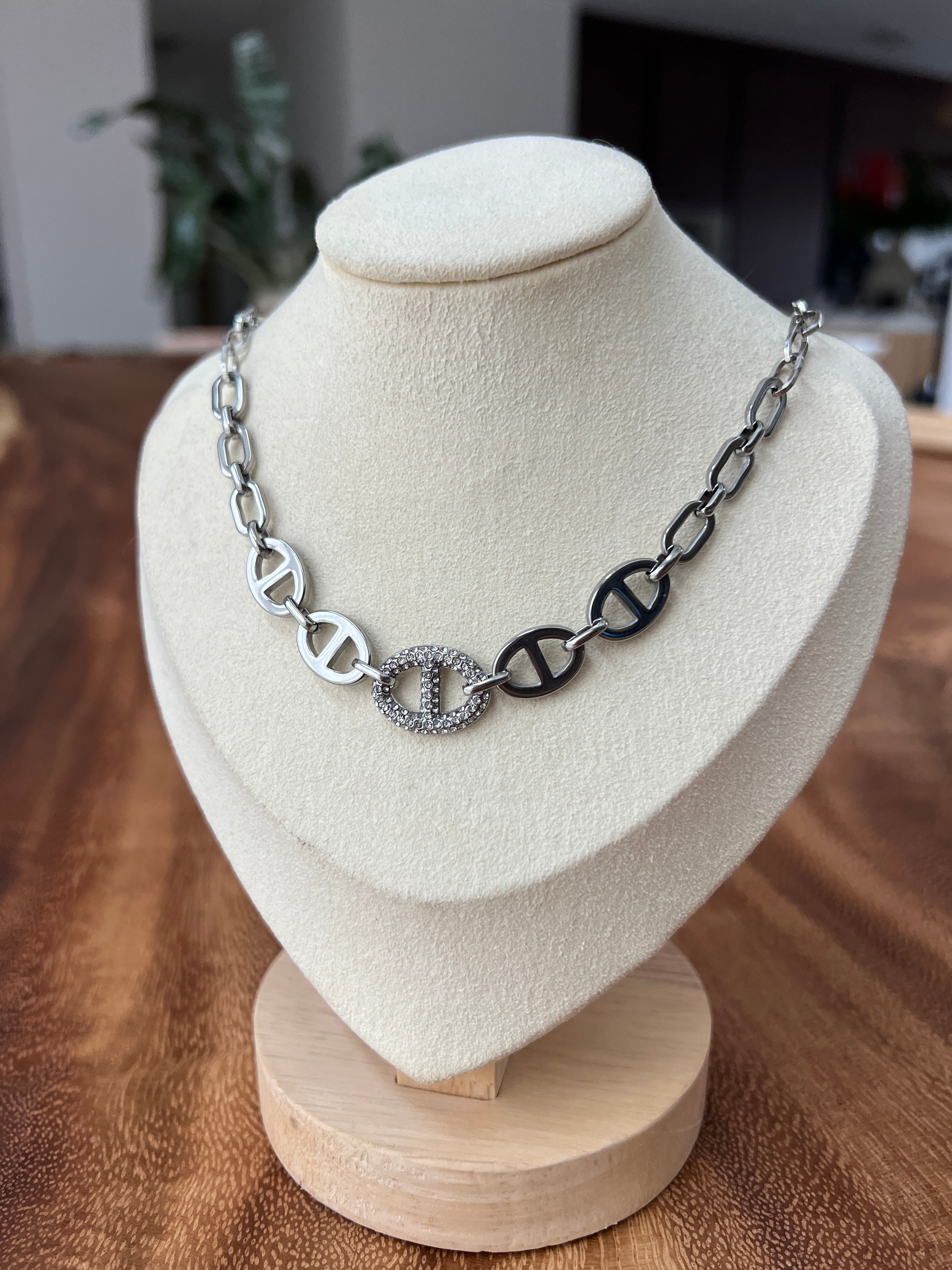 AnaÏs / Collier maille marine