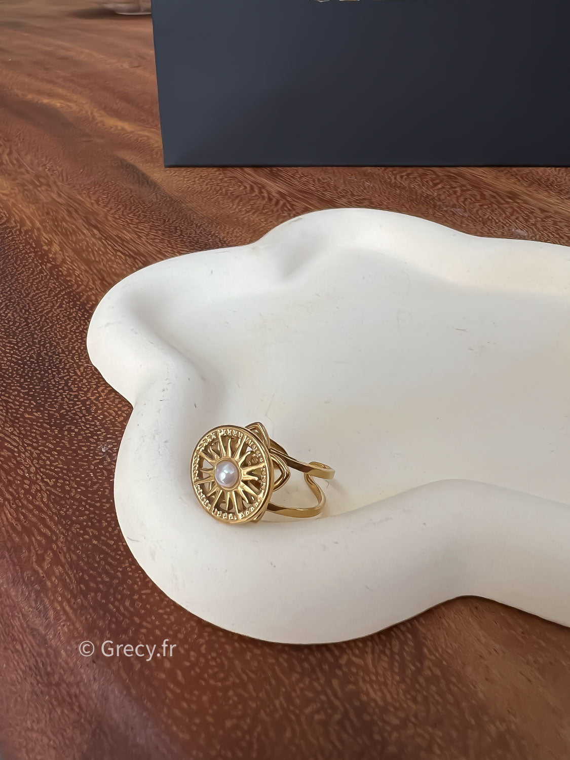 Laura / Bague rotative anti-stress soleil