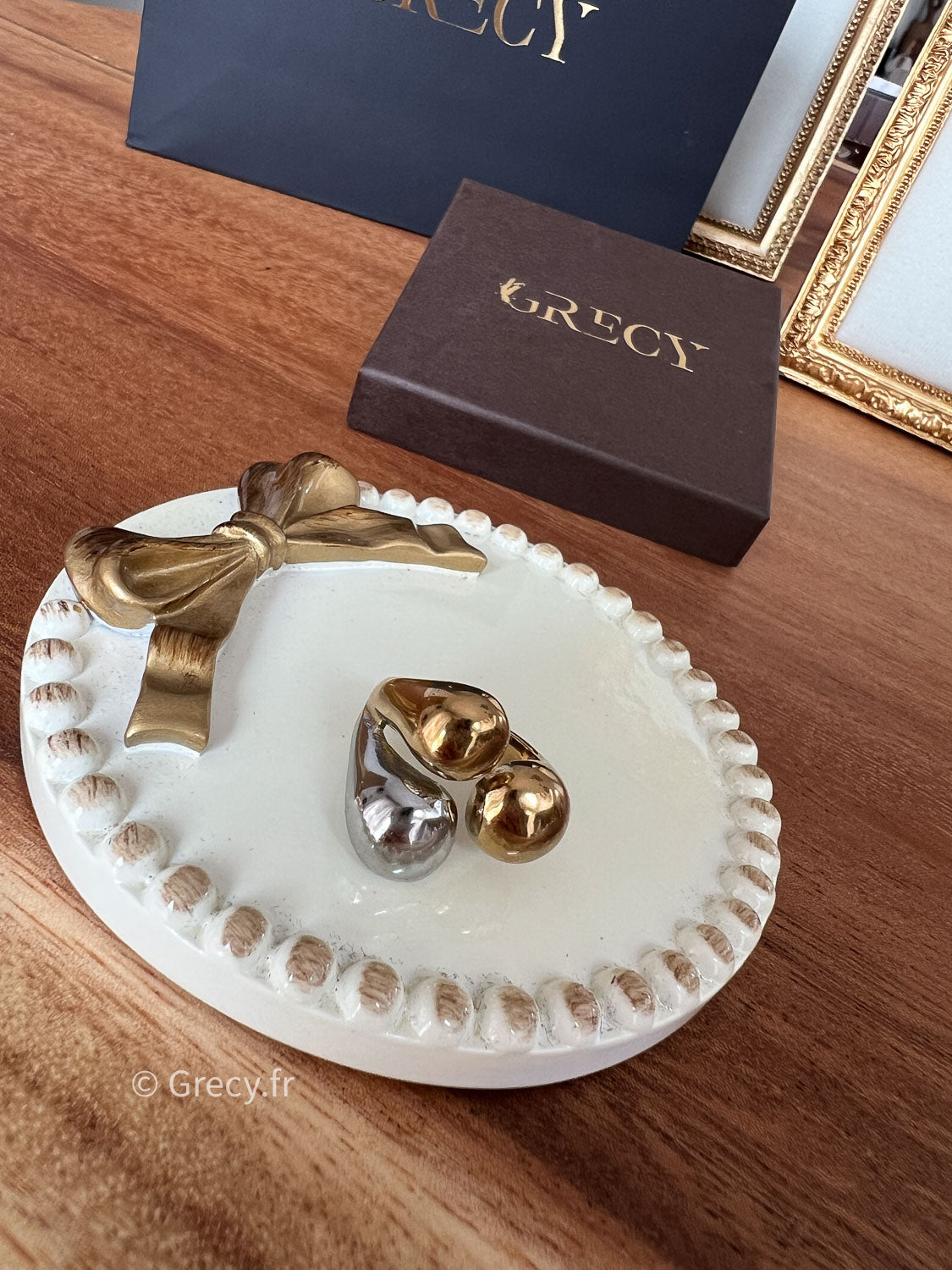 Myriam / Bague bicolore doré et argenté acier inoxydable