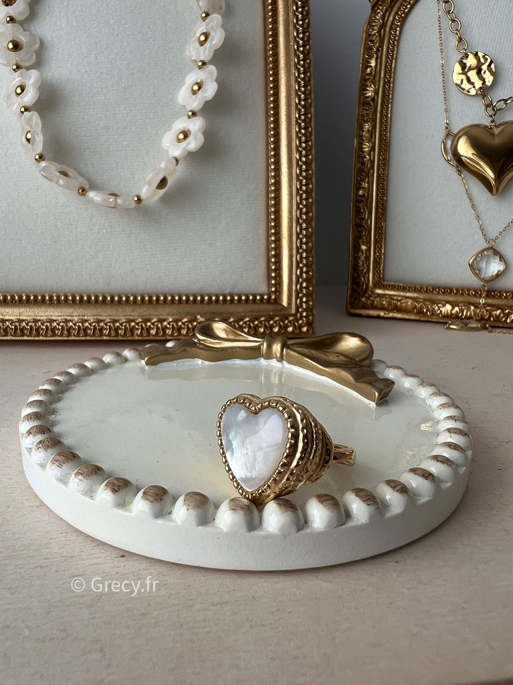 Joséphine / Bague coeur oeil de tigre