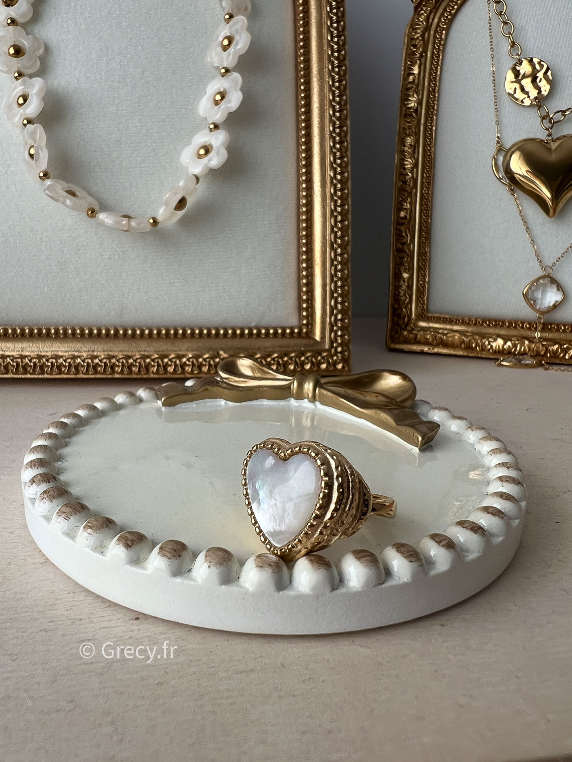 Joséphine / Bague coeur oeil de tigre