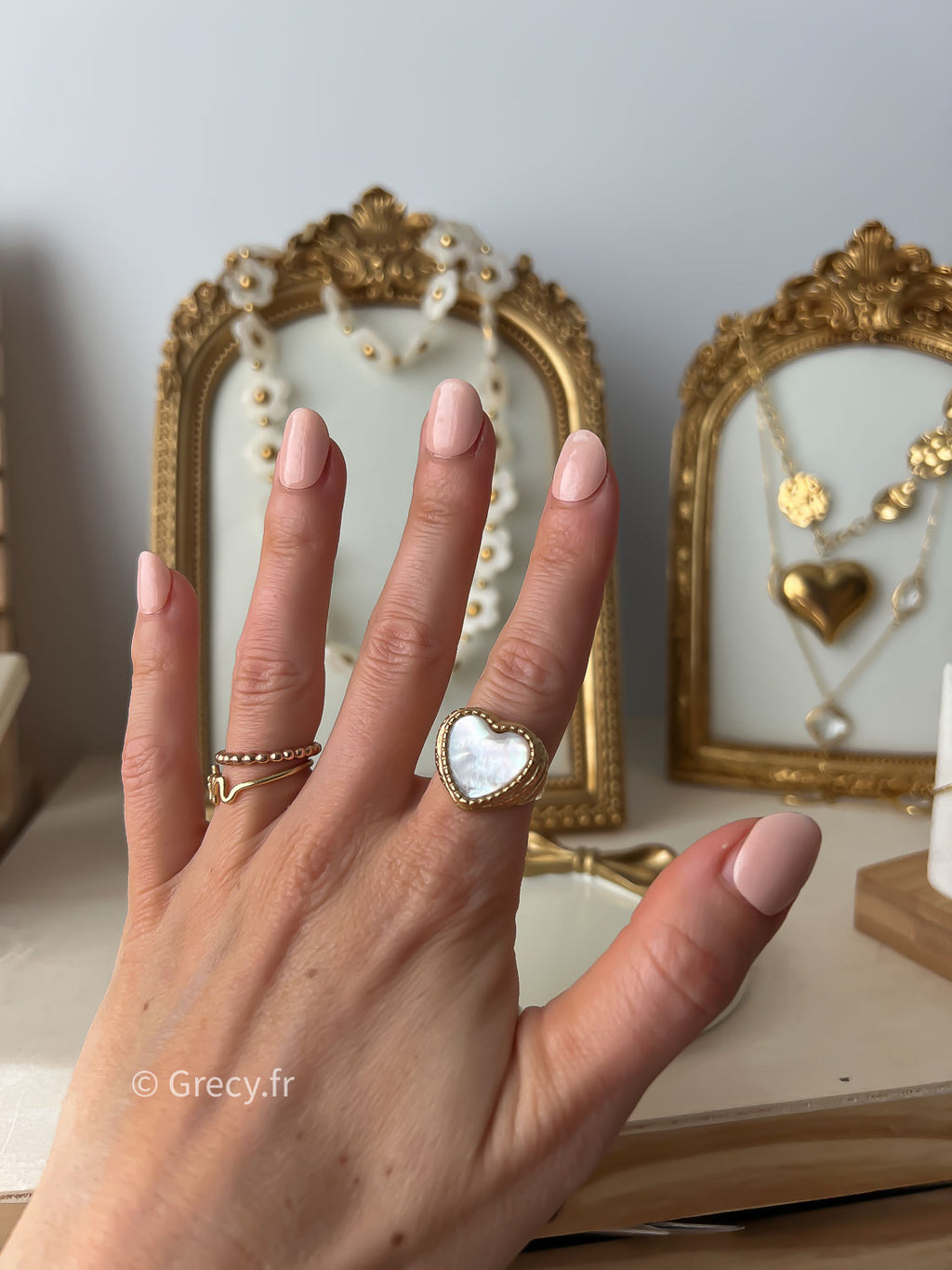 Joséphine / Bague coeur oeil de tigre