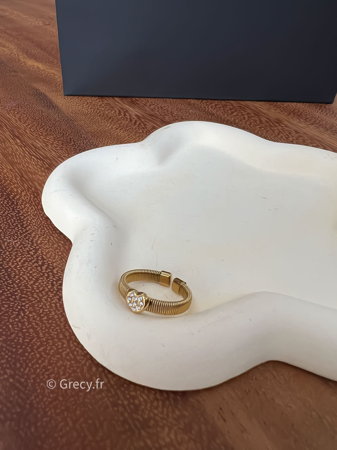 Romane / Bague petit coeur strass