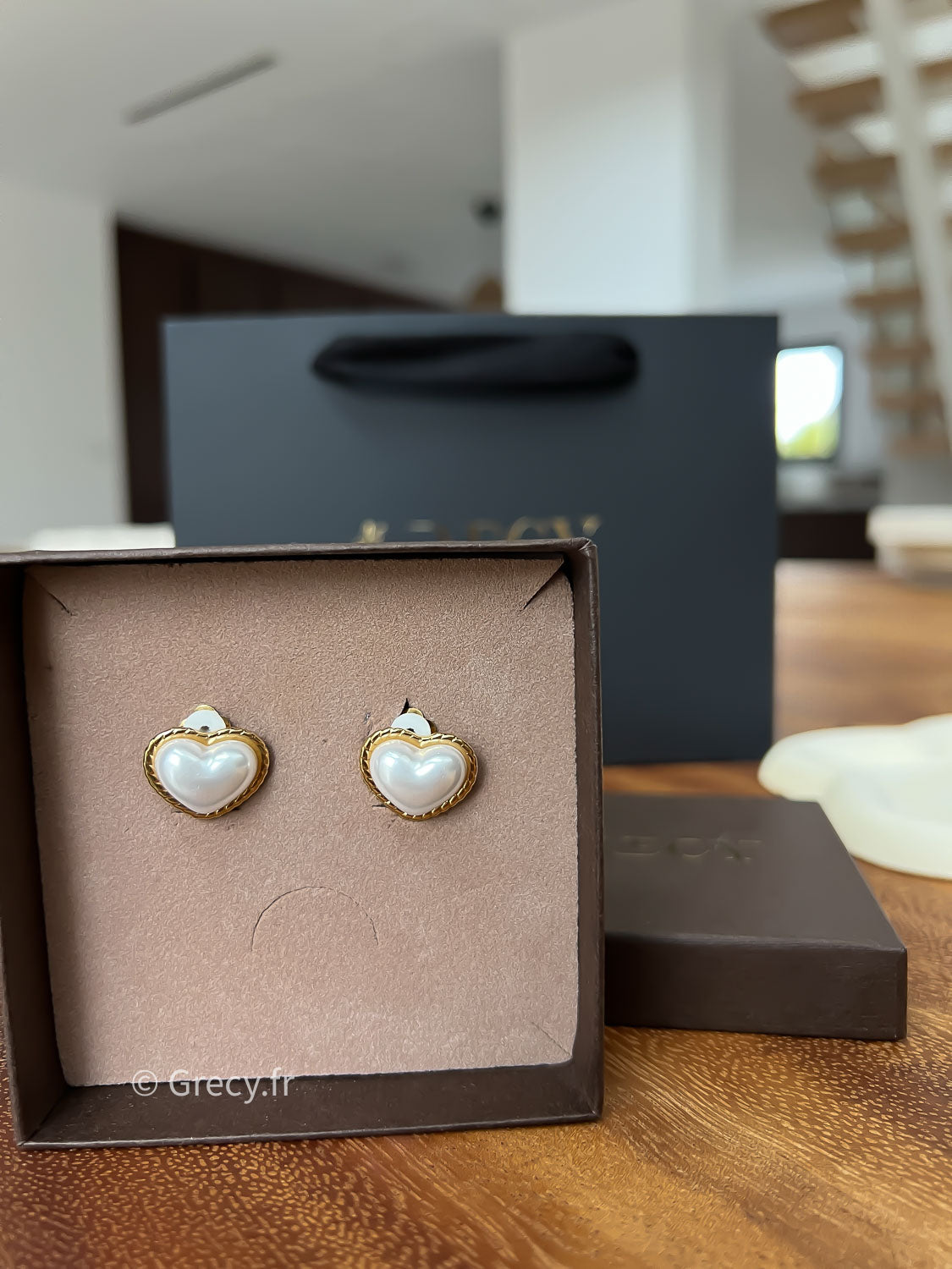 Béatrice / Boucles coeurs clips