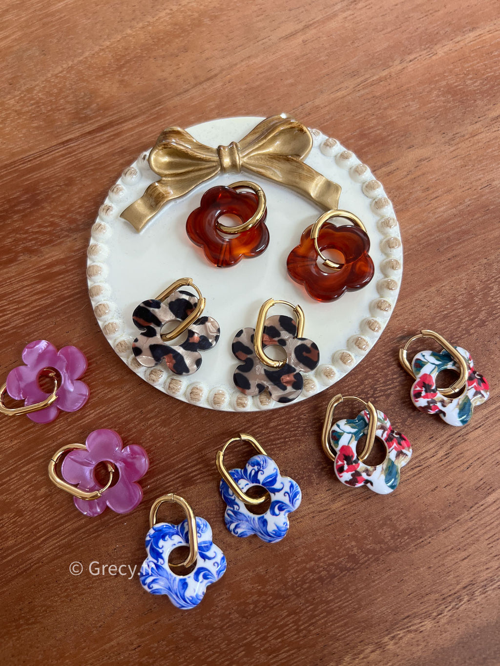 Ninon / Boucles d'oreilles fleurs