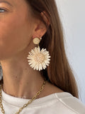 Boucles d'oreilles Bali raphia