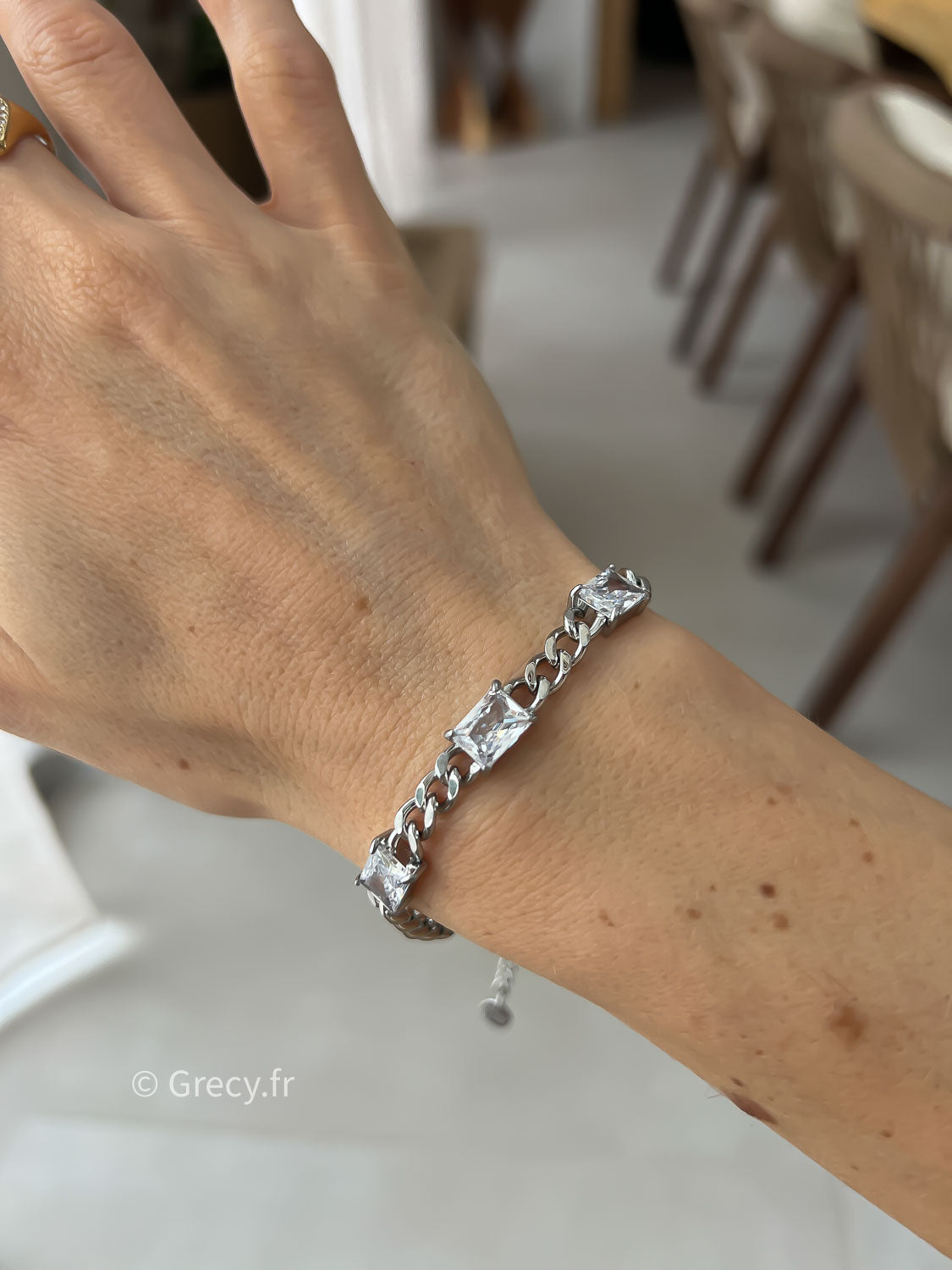 Marie / Bracelet 3 strass