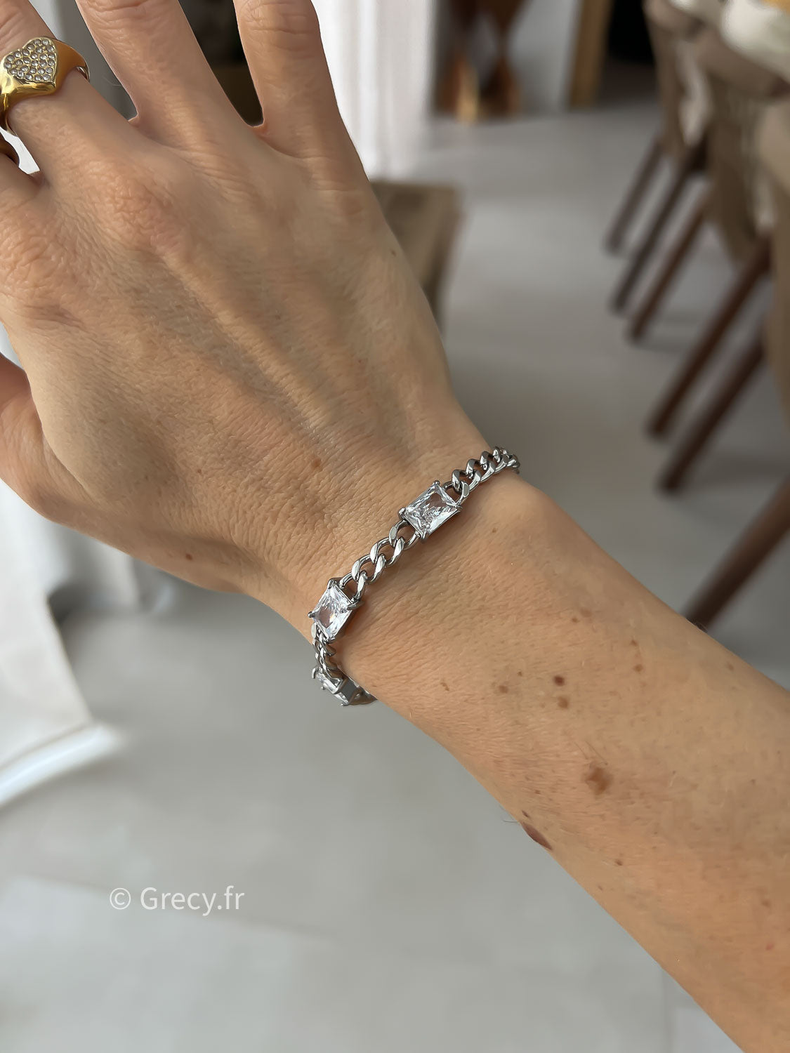 Marie / Bracelet 3 strass