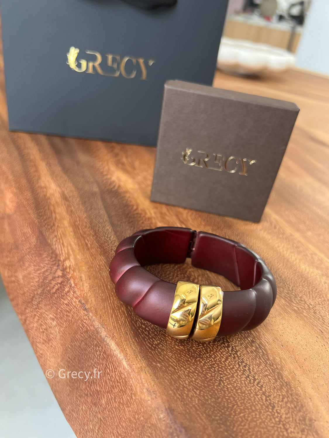 Madeleine / Bracelet bordeaux