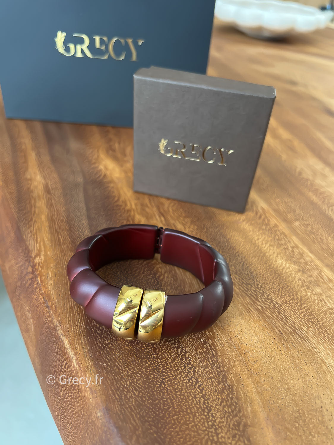 Madeleine / Bracelet bordeaux