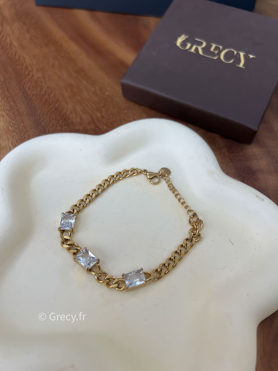 Marie / Bracelet 3 strass