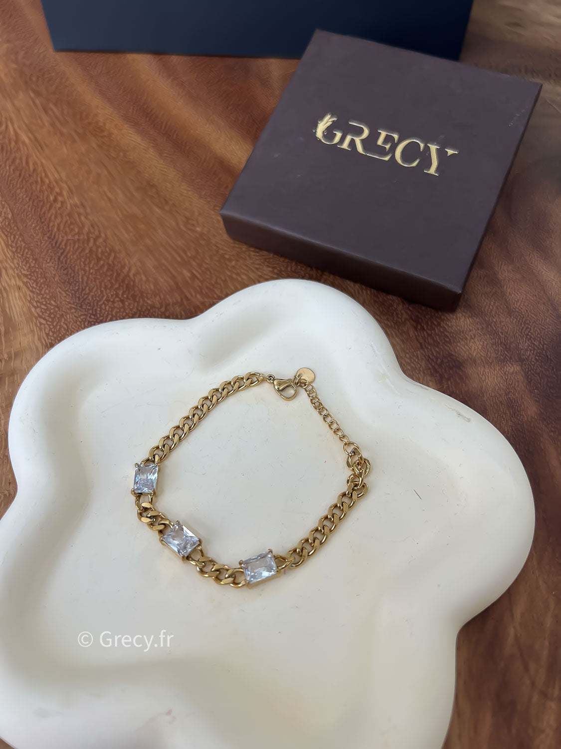 Marie / Bracelet 3 strass