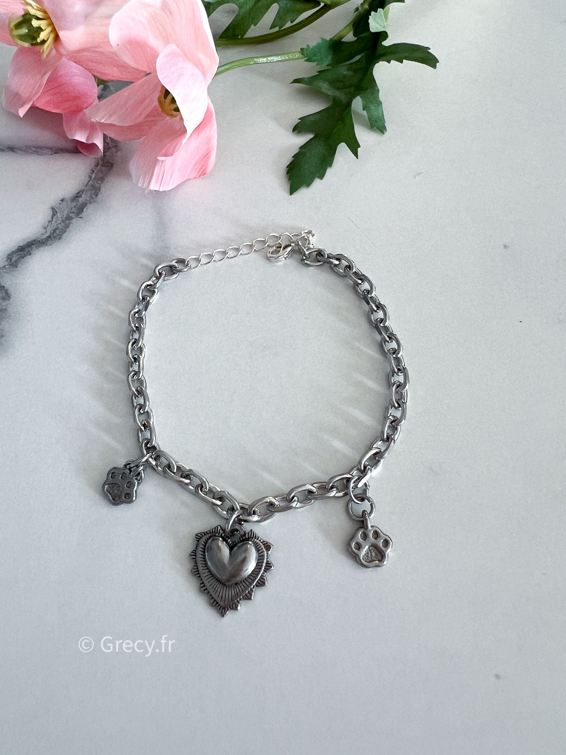 Bracelet pets lover argenté