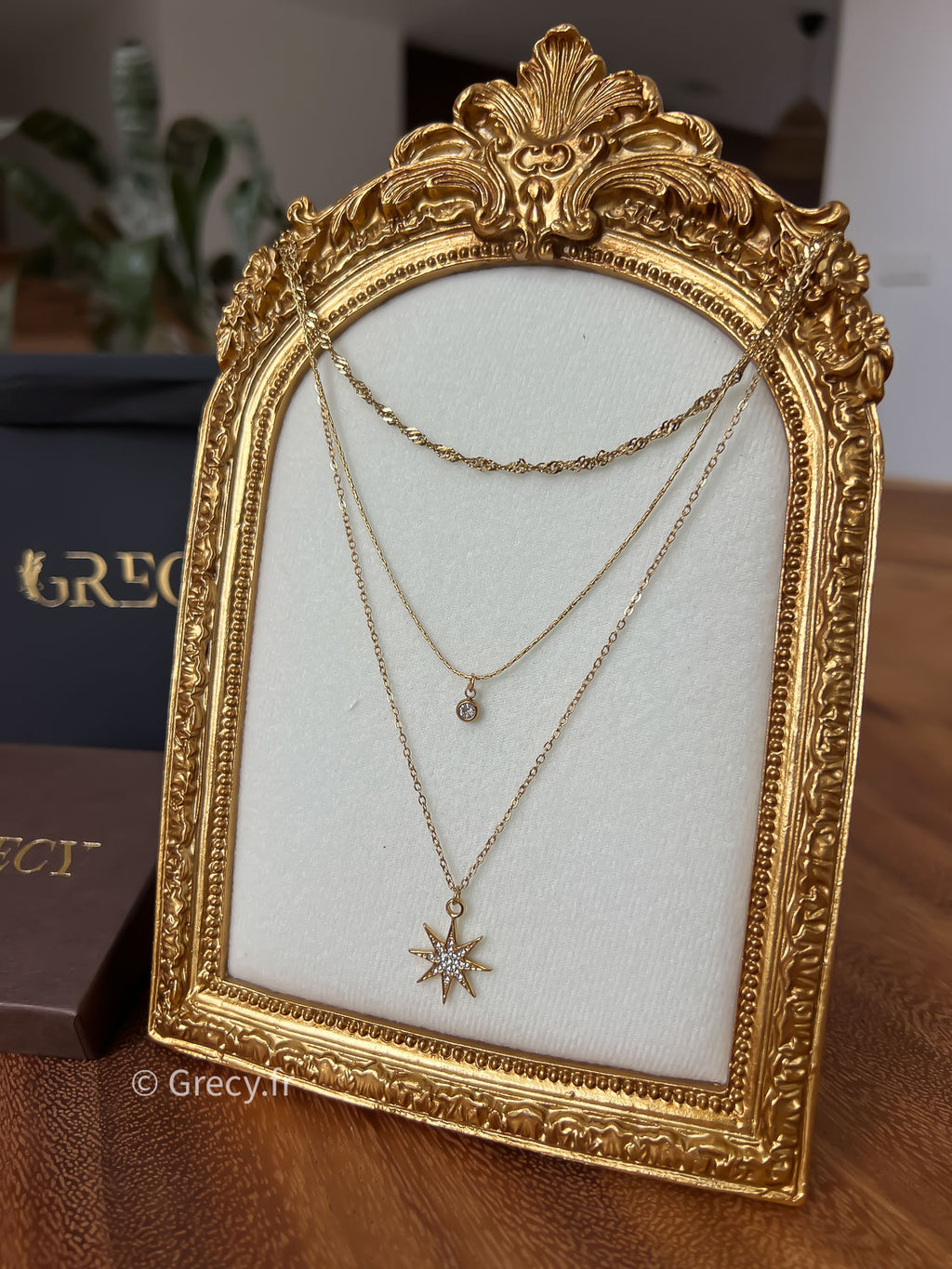 Lolita / Collier 3 rangs étoile et strass