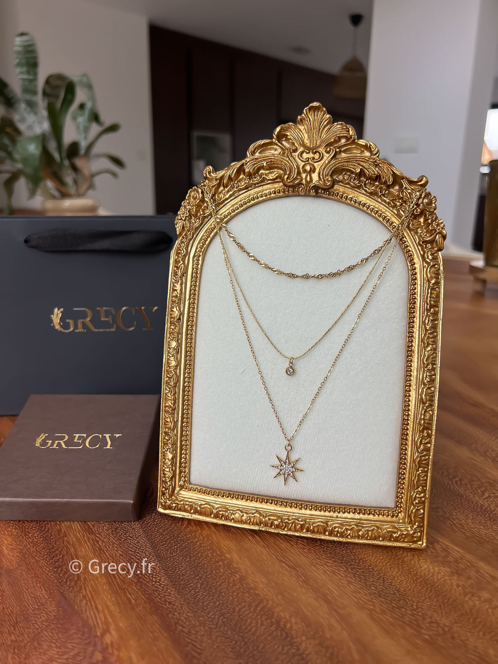 Lolita / Collier 3 rangs étoile et strass