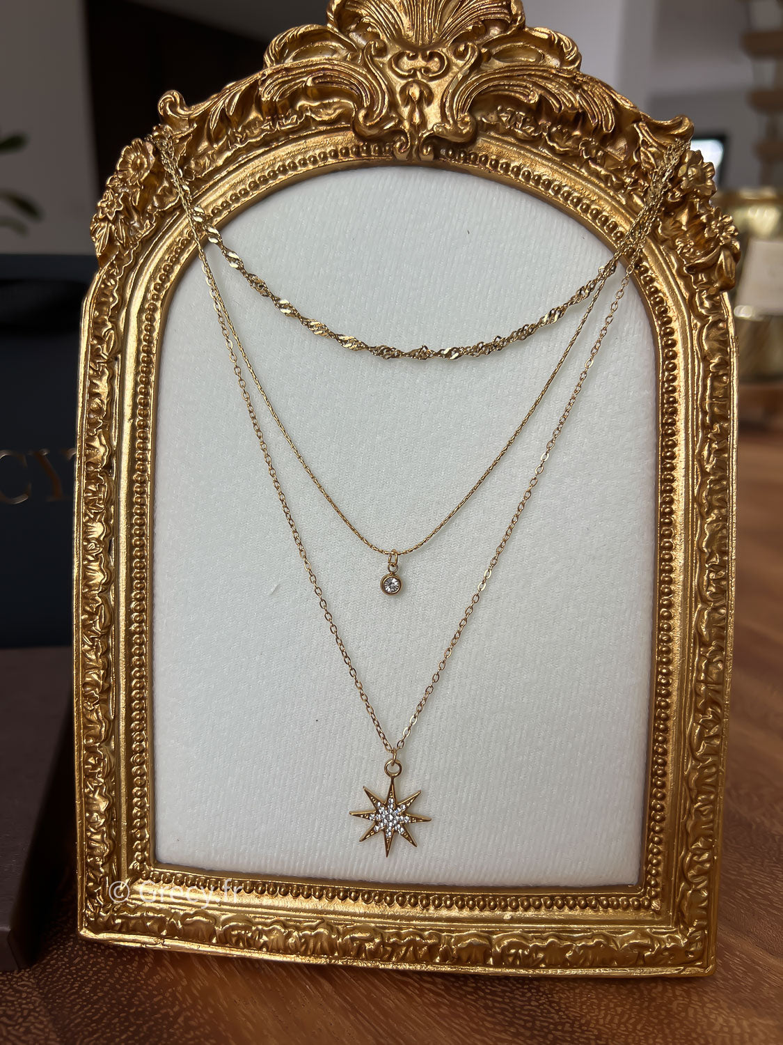 Lolita / Collier 3 rangs étoile et strass