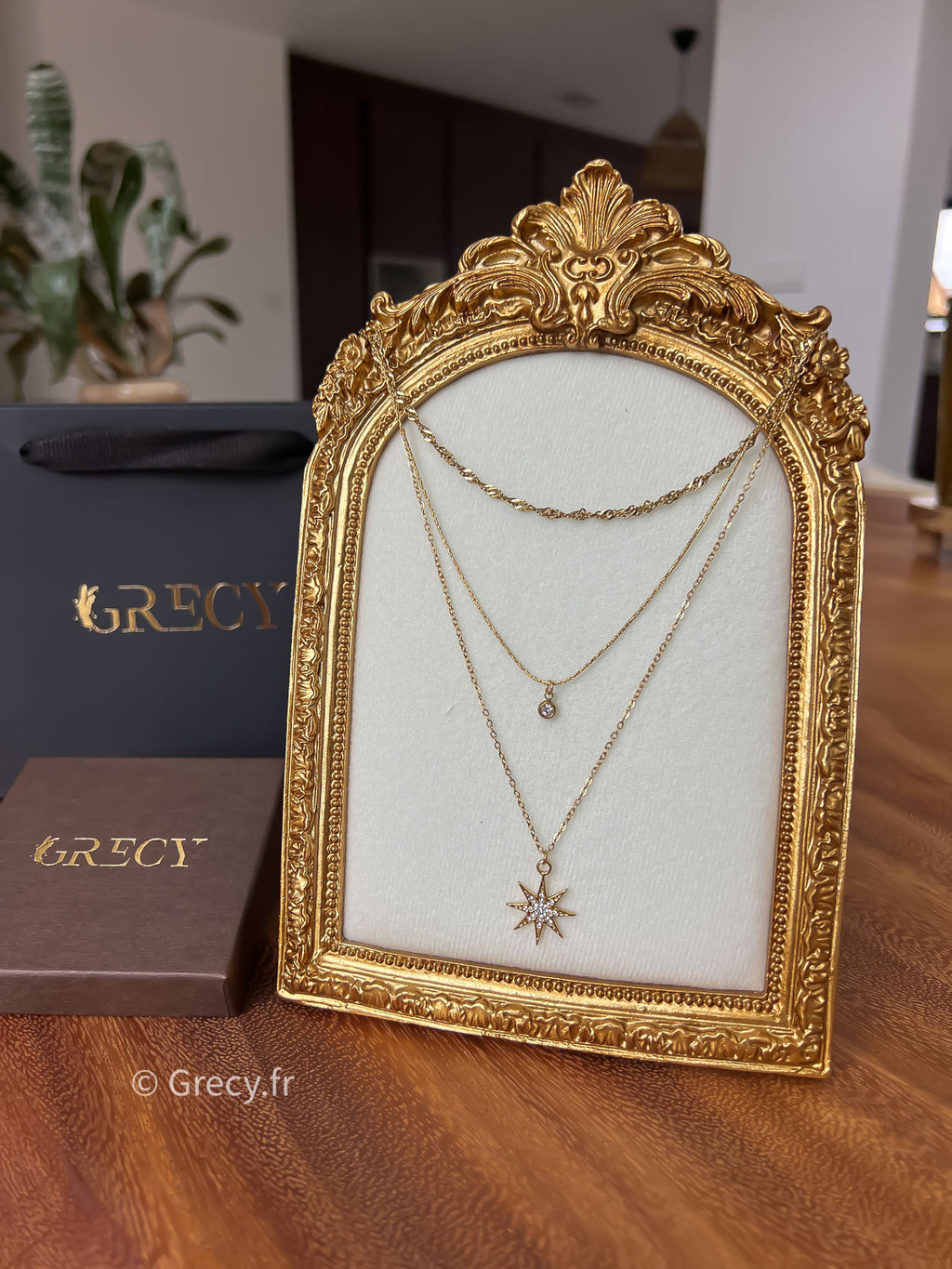 Lolita / Collier 3 rangs étoile et strass