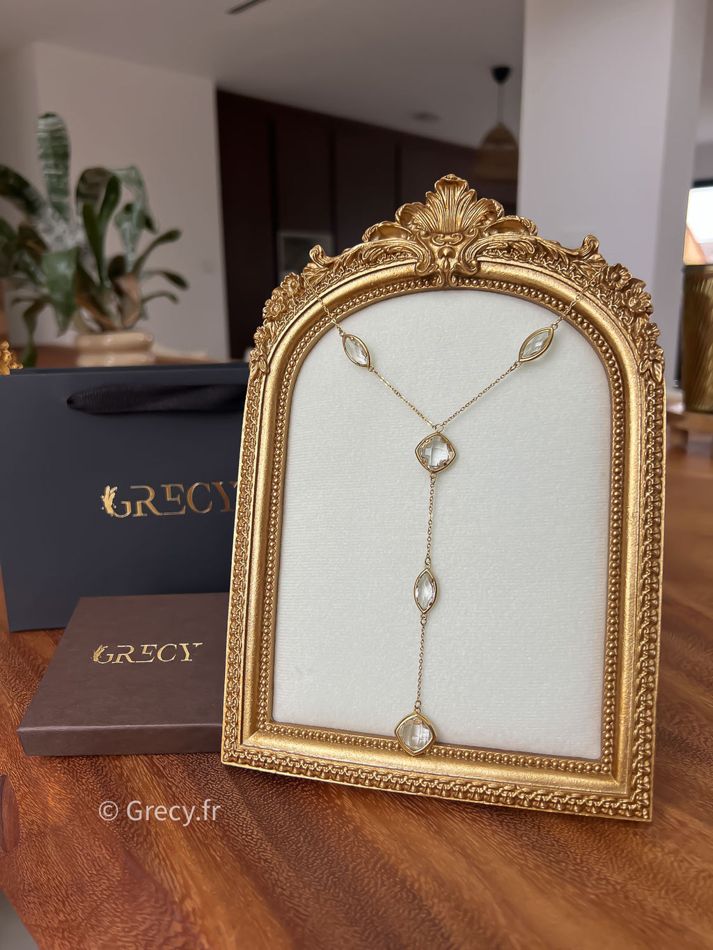 Miléna / Collier en Y strass