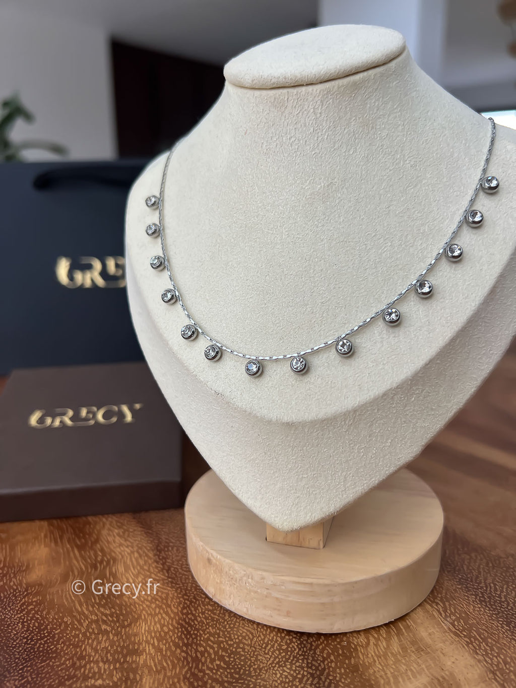 Romane / Collier pampilles strass