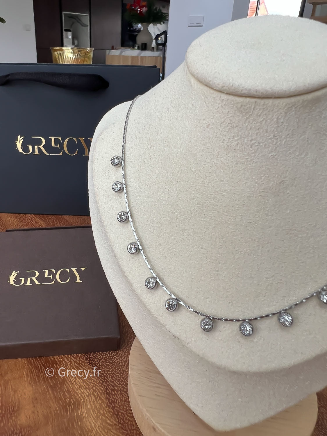 Romane / Collier pampilles strass