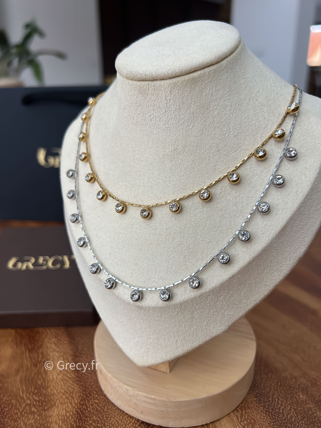 Romane / Collier pampilles strass