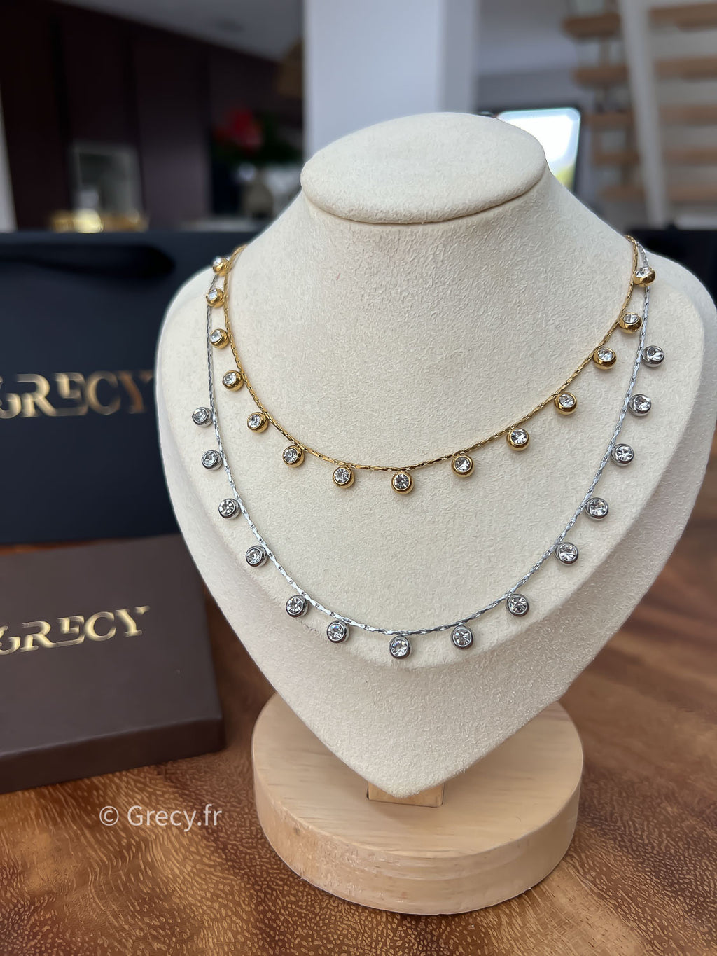 Romane / Collier pampilles strass