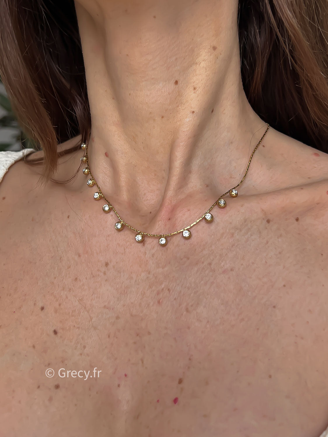 Romane / Collier pampilles strass