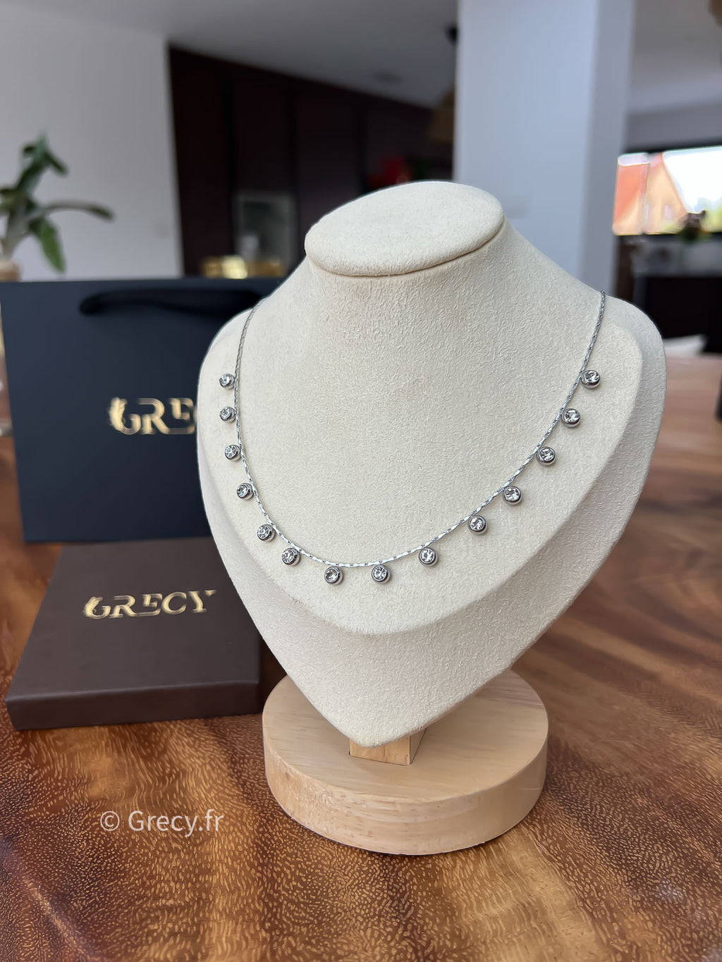 Romane / Collier pampilles strass