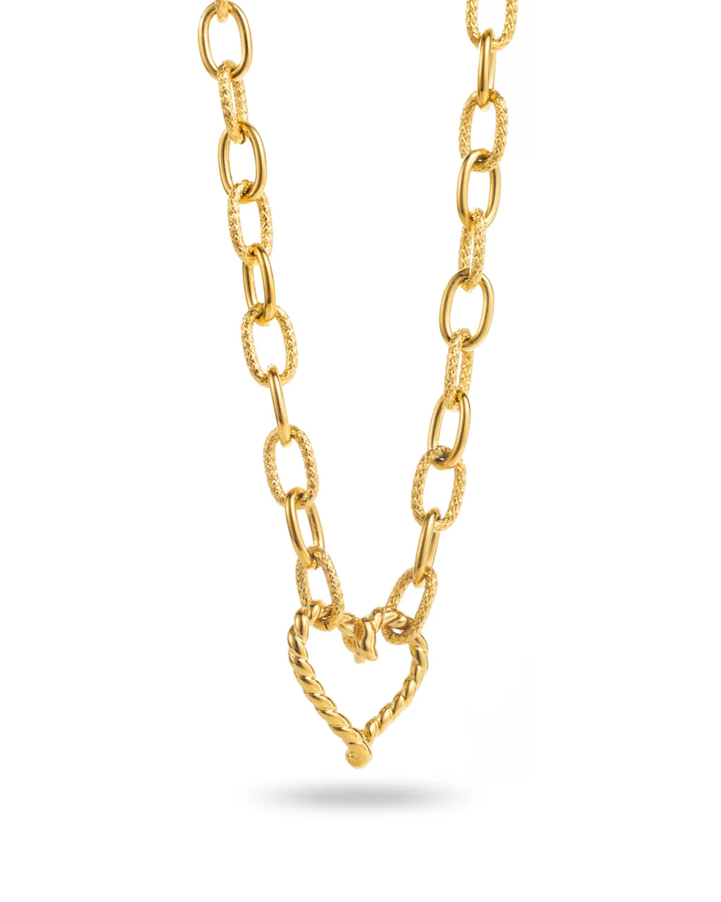 Lucie / Collier chaîne coeur