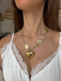 Marcelle / Collier coeur doré