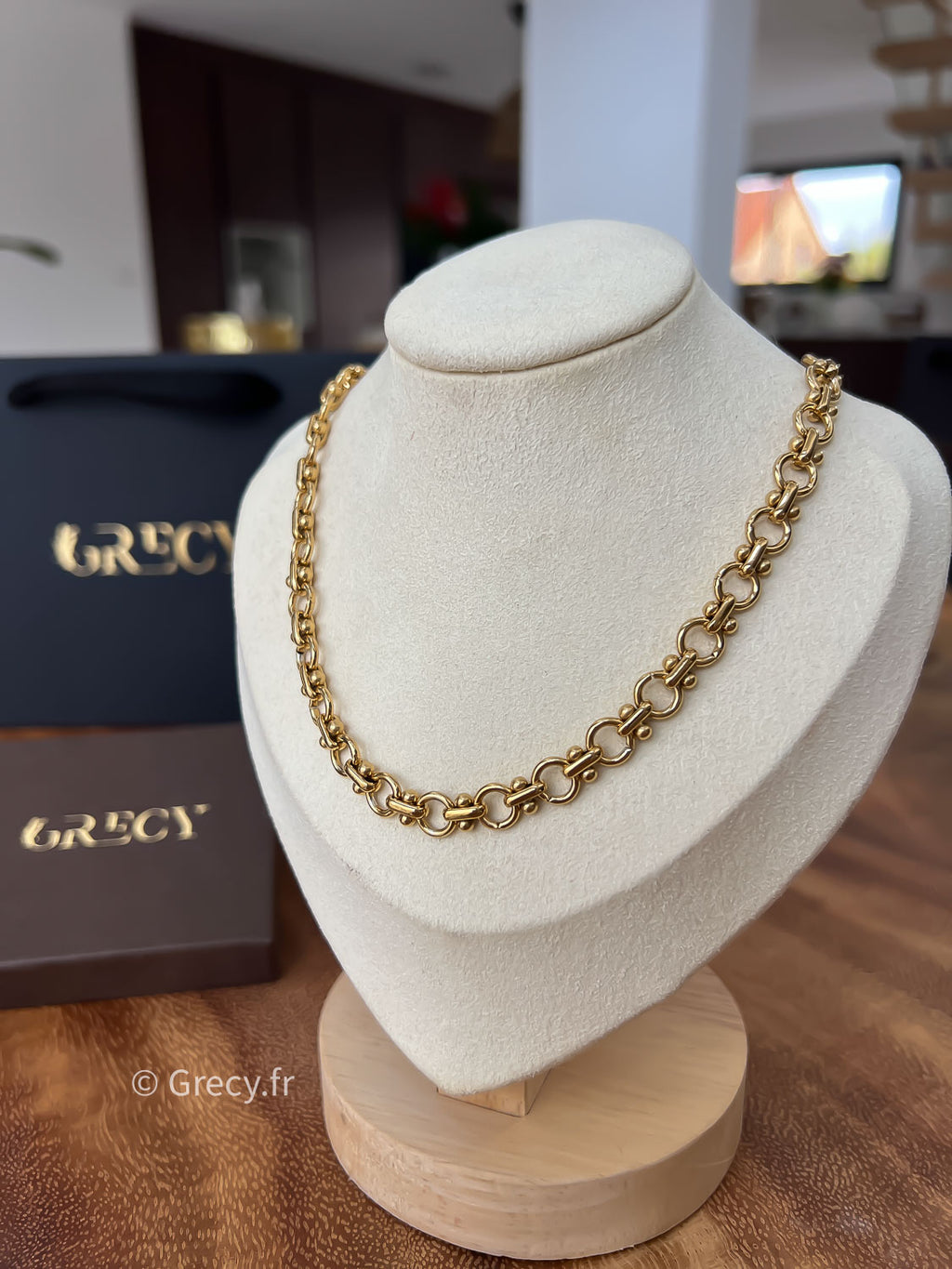 Suzanne / Collier maille vintage