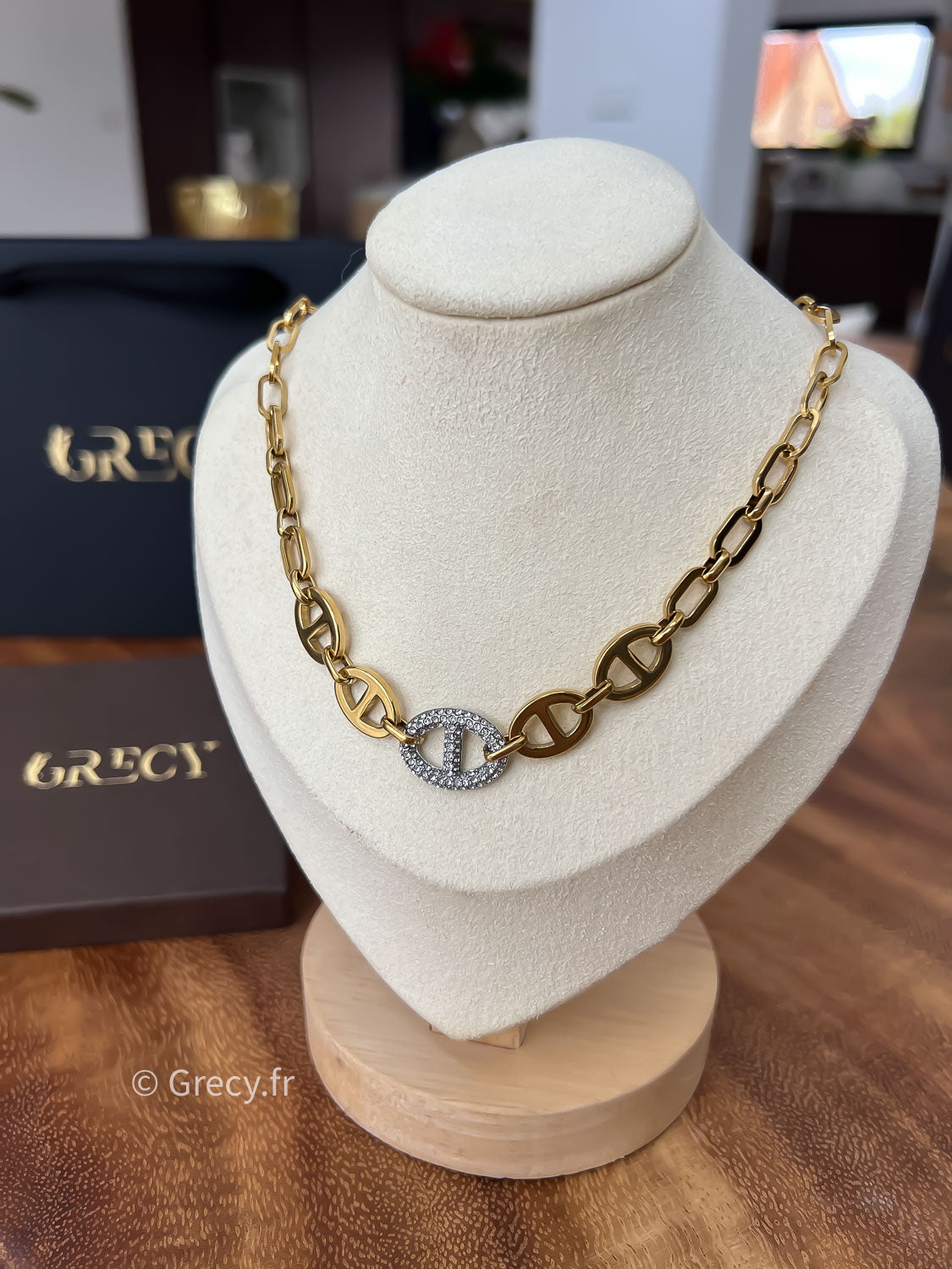 AnaÏs / Collier maille marine