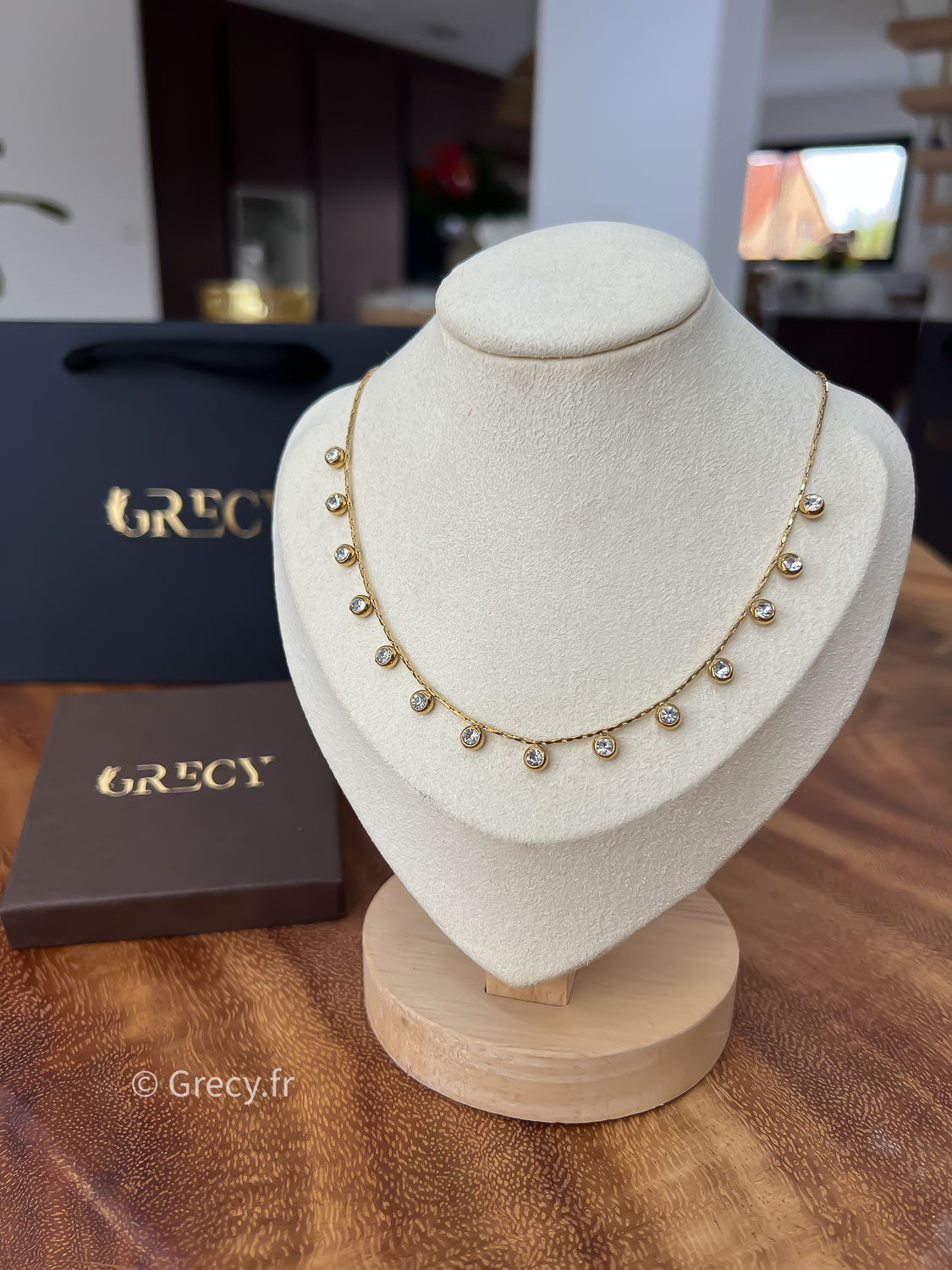 Romane / Collier pampilles strass
