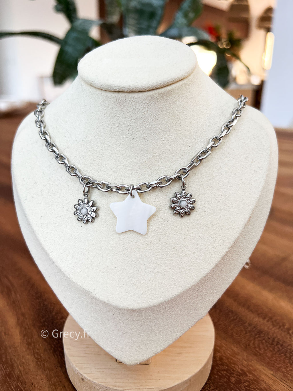 Collier Winter argent