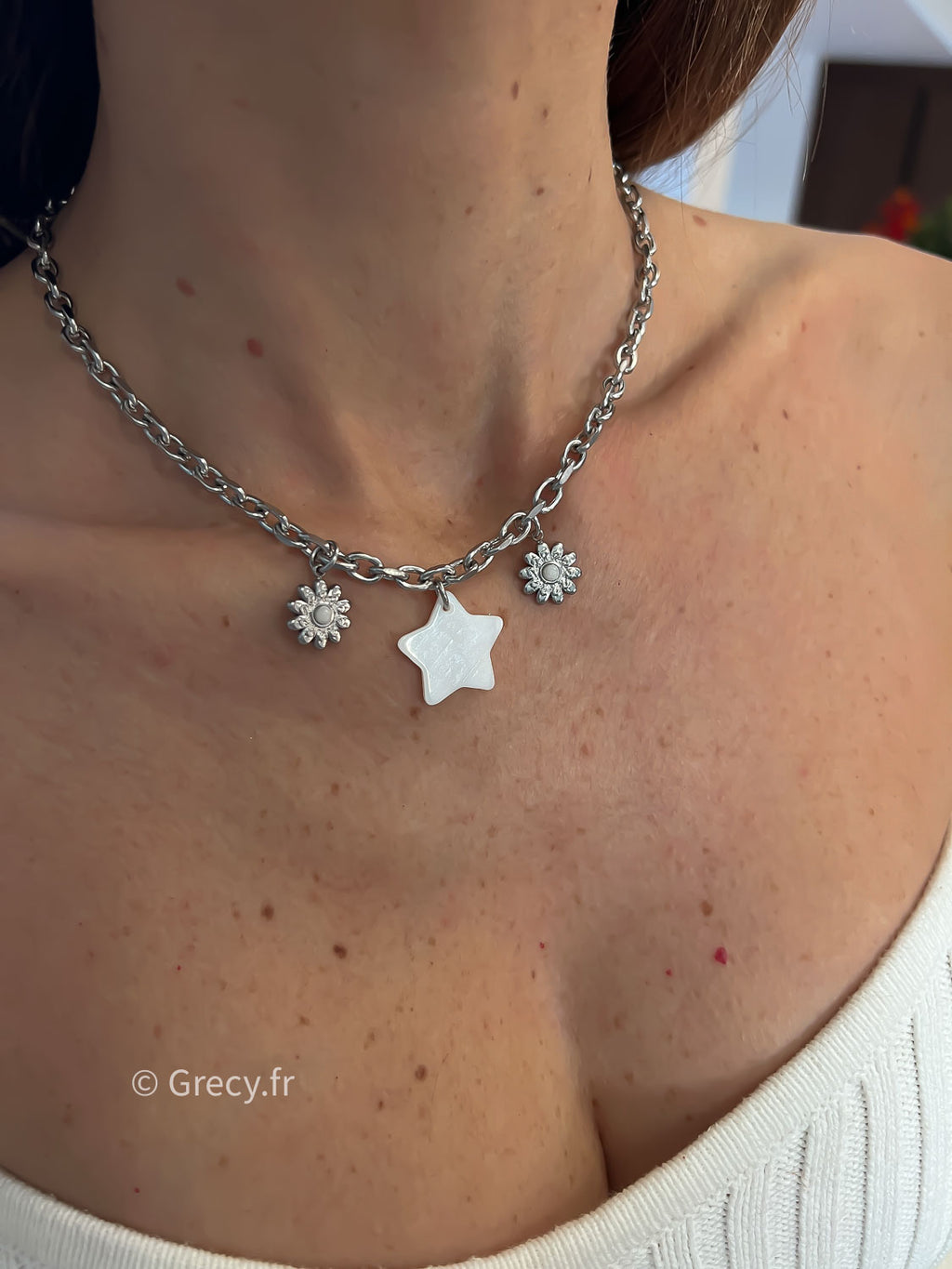 Collier Winter argent