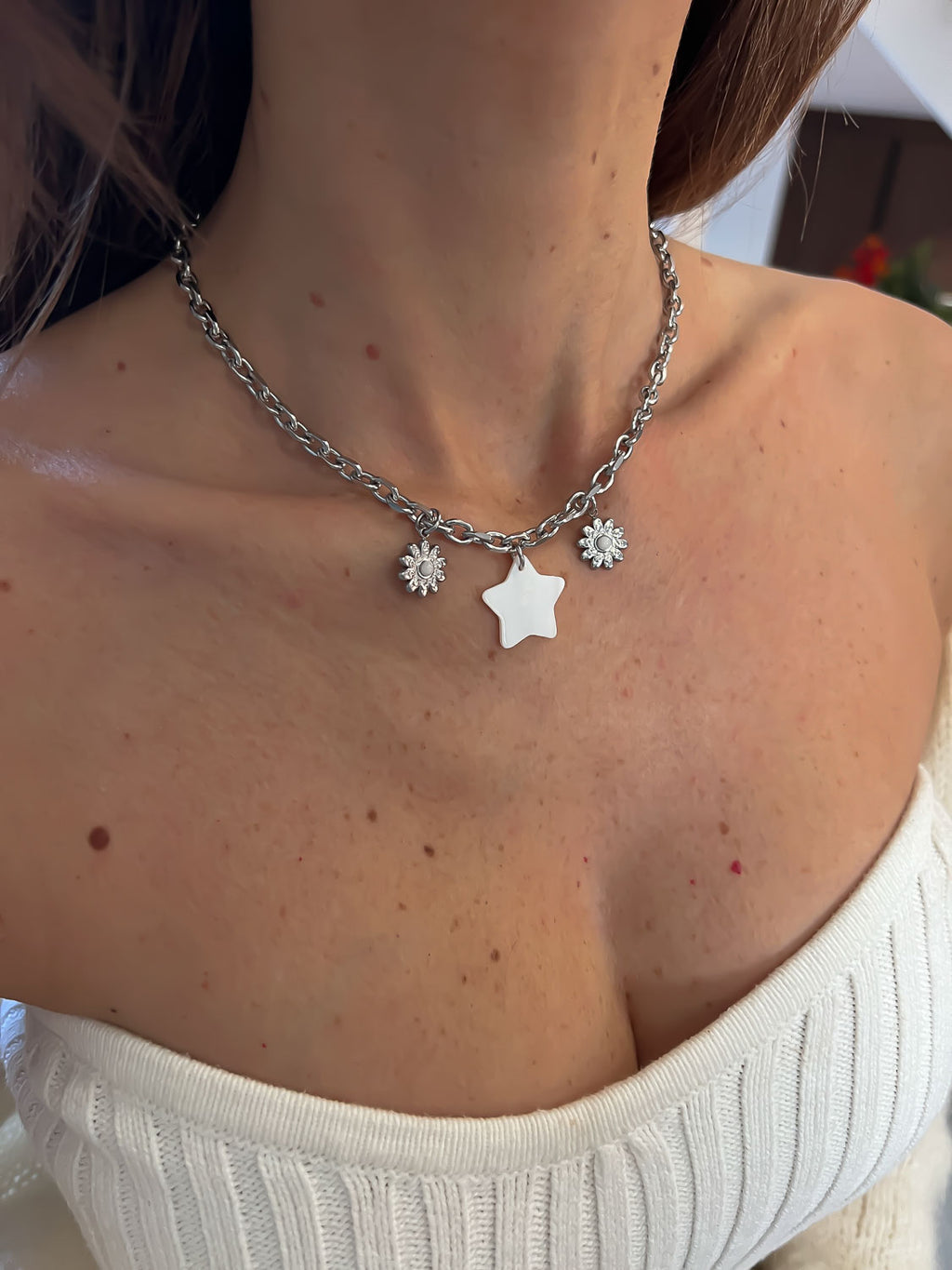 Collier Winter argent