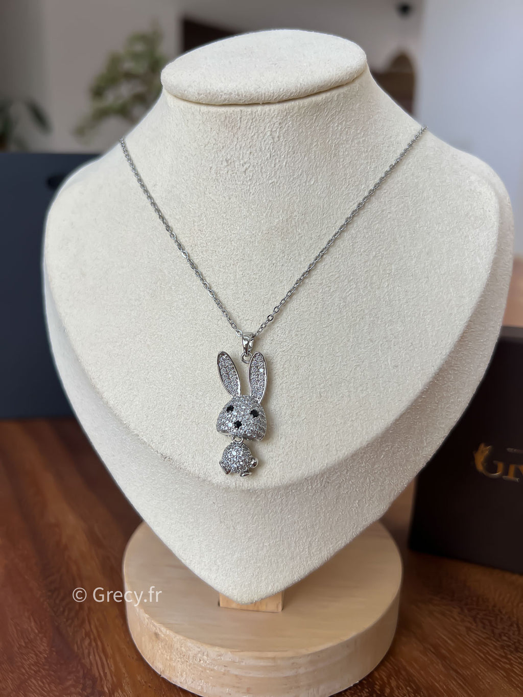 Simone / Collier bunny lovers strass