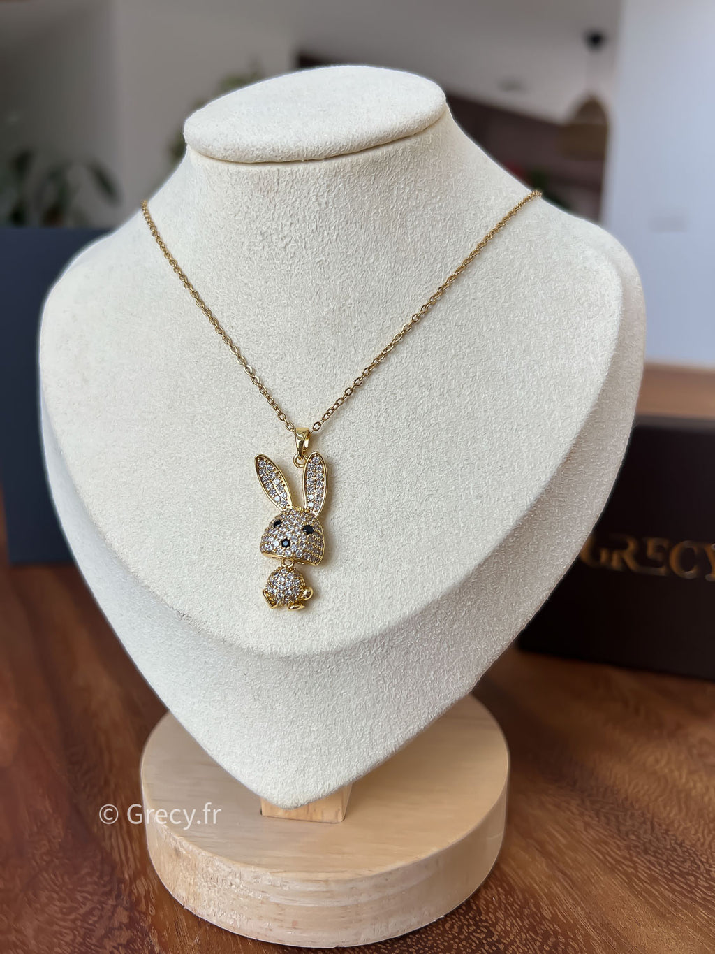 Simone / Collier bunny lovers strass