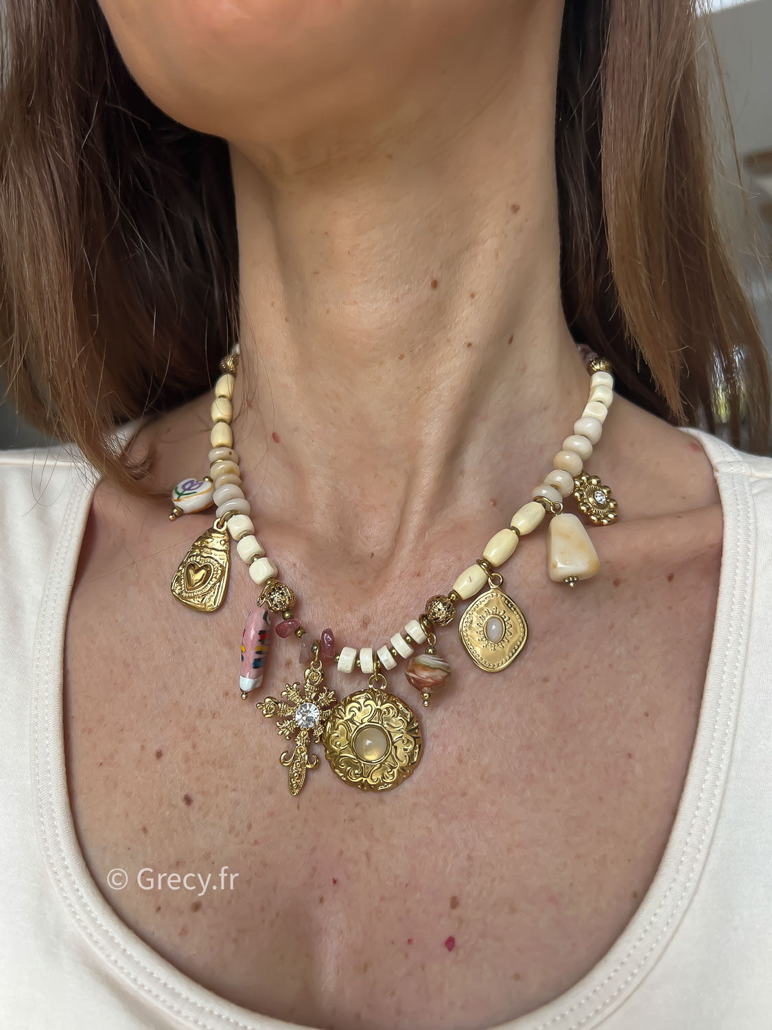 Théa / Collier perles et charms