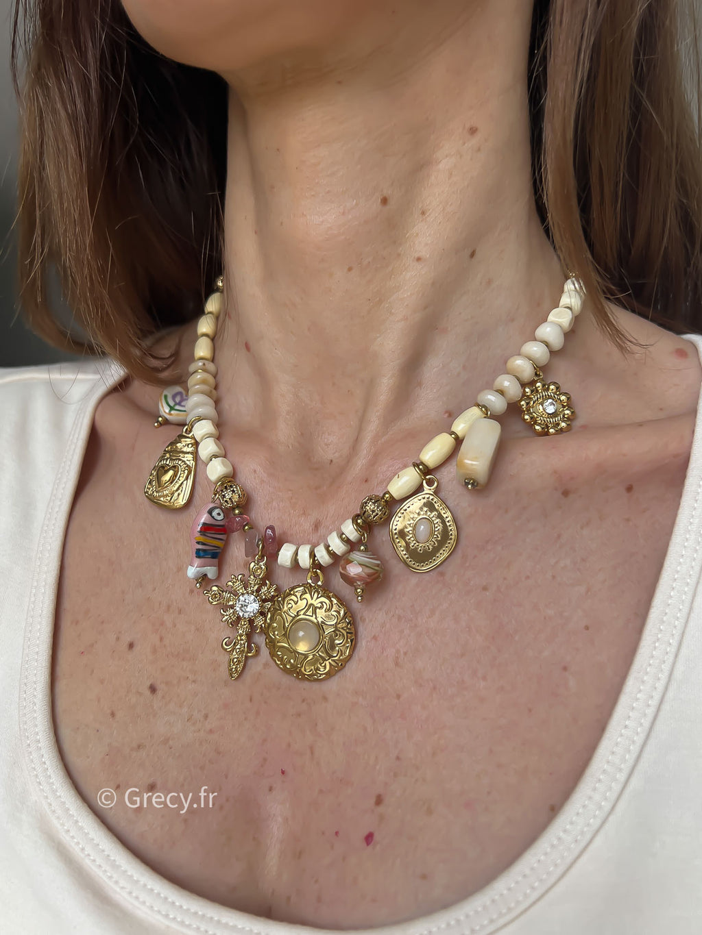 Théa / Collier perles et charms