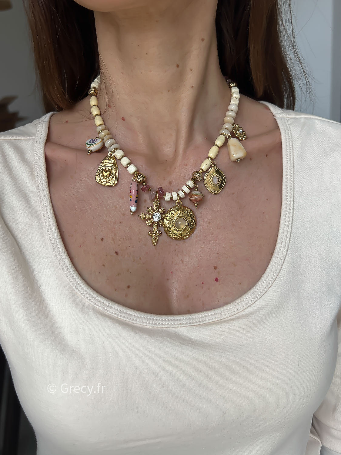 Théa / Collier perles et charms