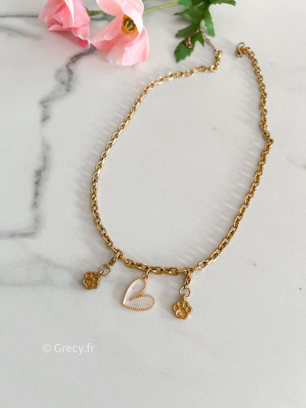 Collier Pets Lovers doré