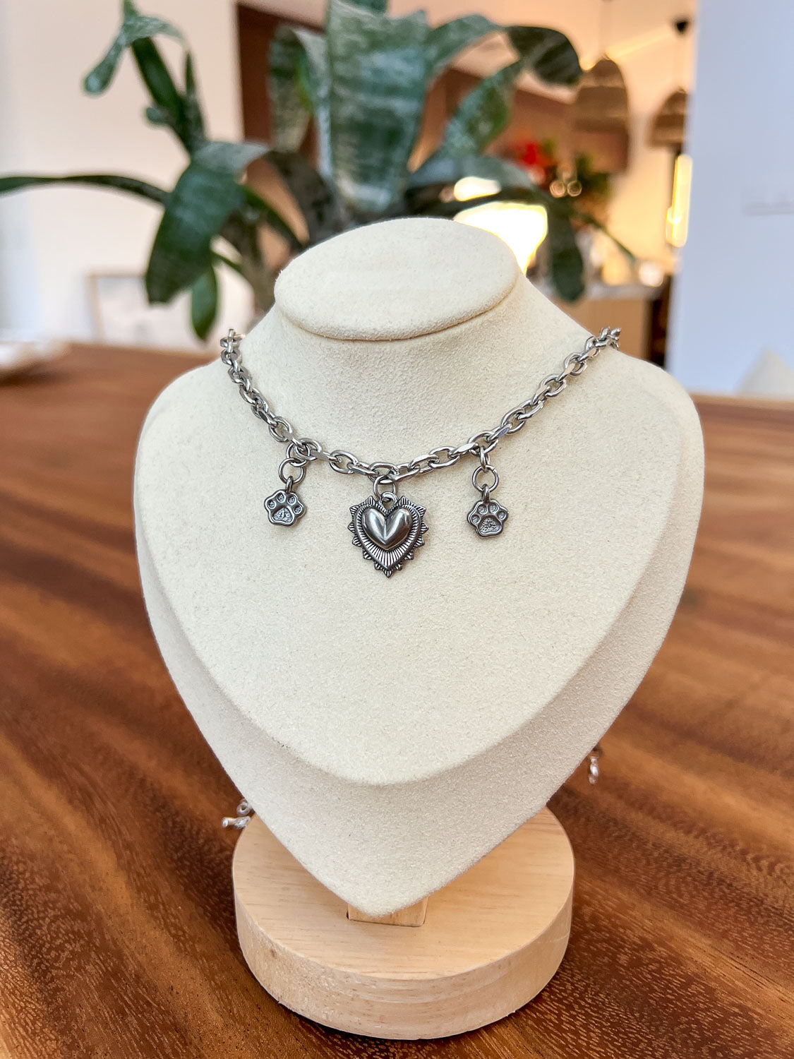 Collier Pets Lover argenté