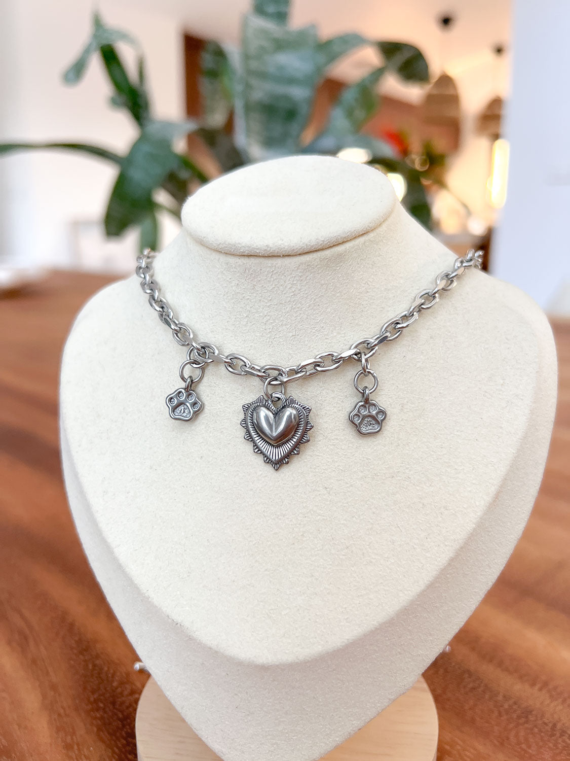 Collier Pets Lover argenté