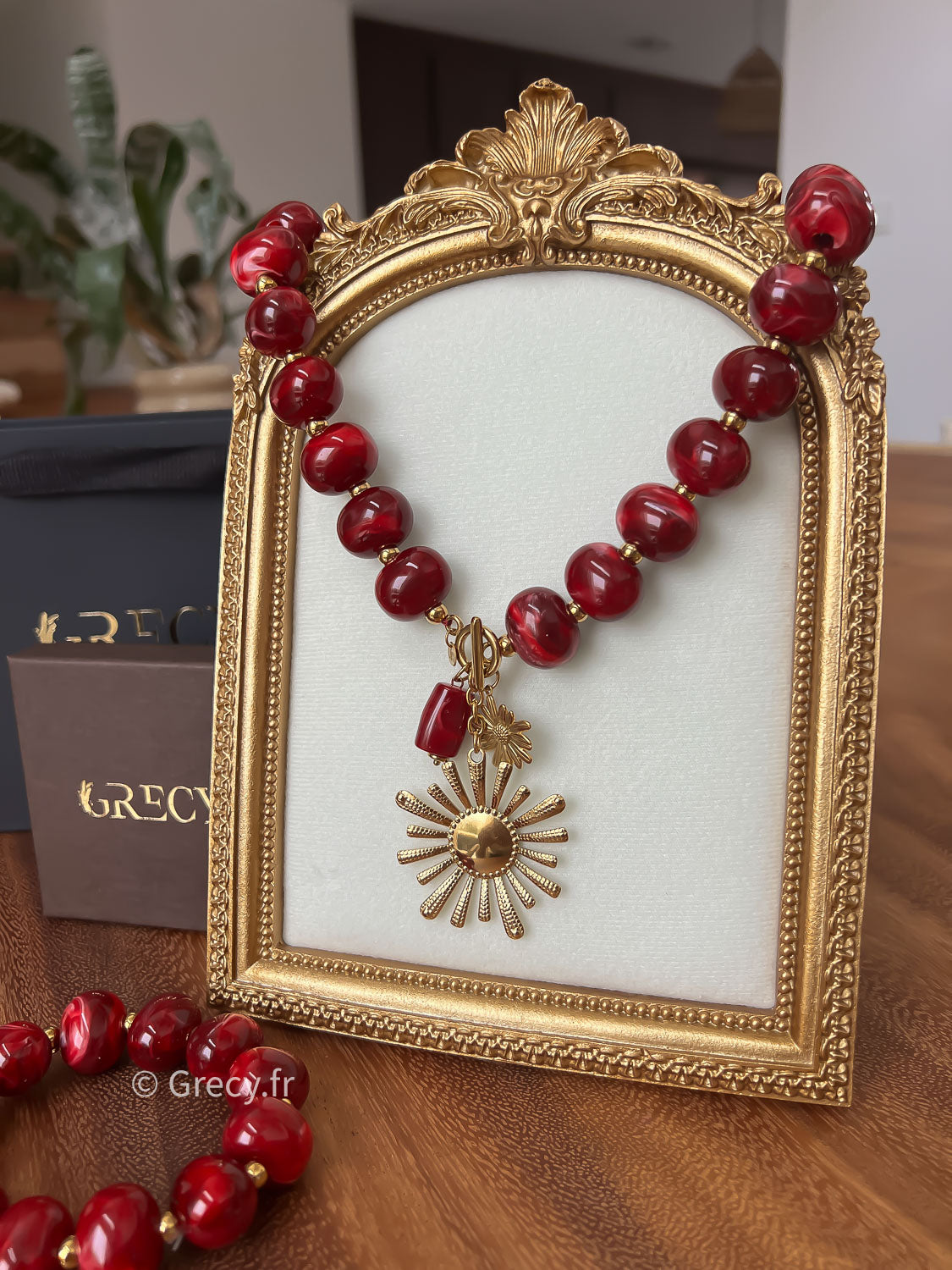 Maria / Collier perles soleil